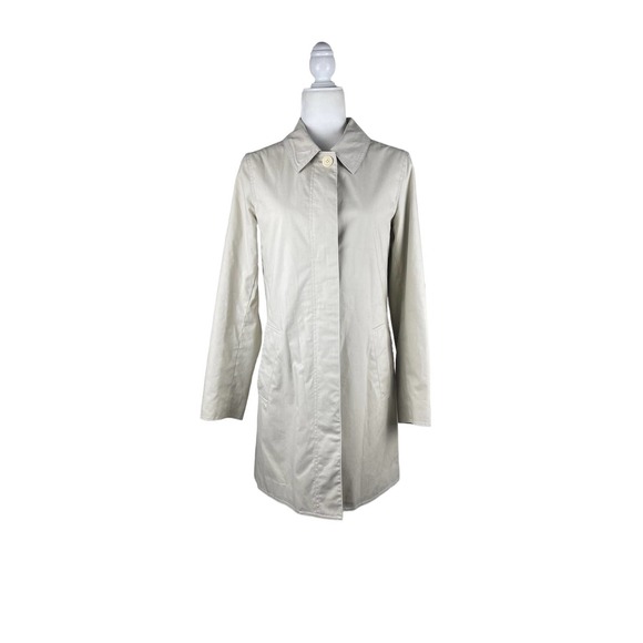 COACH Size M Trench Coat Single Breasted Women's EXCELLENT - Picture 1 of 10